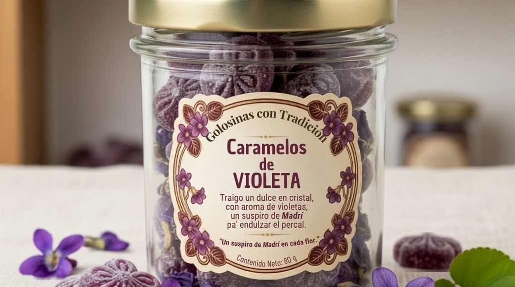 Caramelos de Violeta · Tarro de Vidrio
